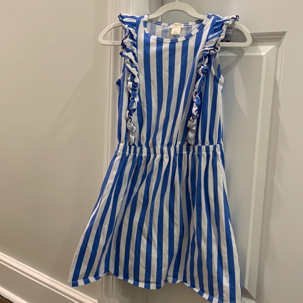 Crewcuts Striped Ruffle Knit Dress- perfect condition 👗